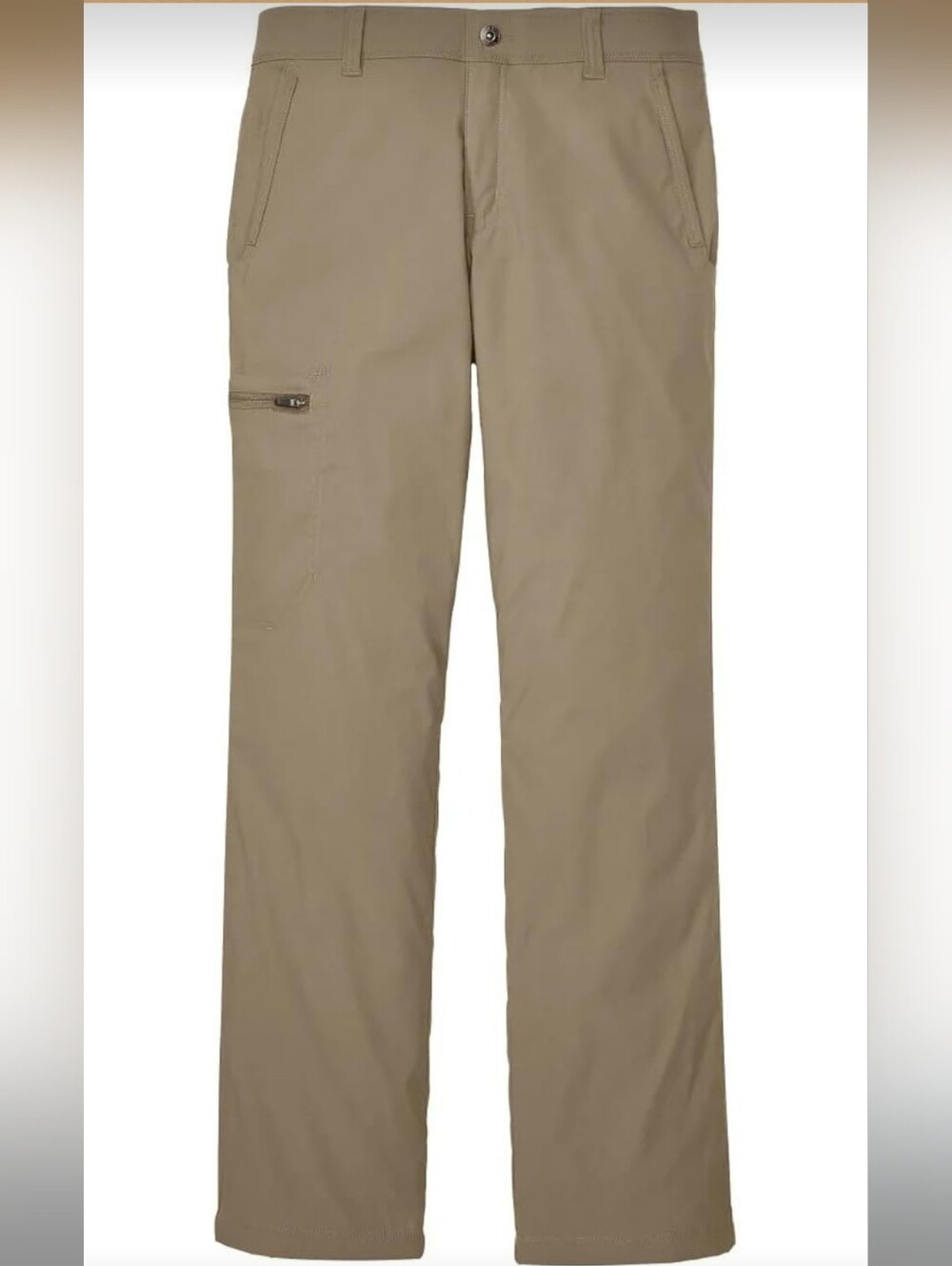 Eddie Bauer NWT Men's Tan Straight-Fit Fleece Lined Work Chinos Sz 40 X 32